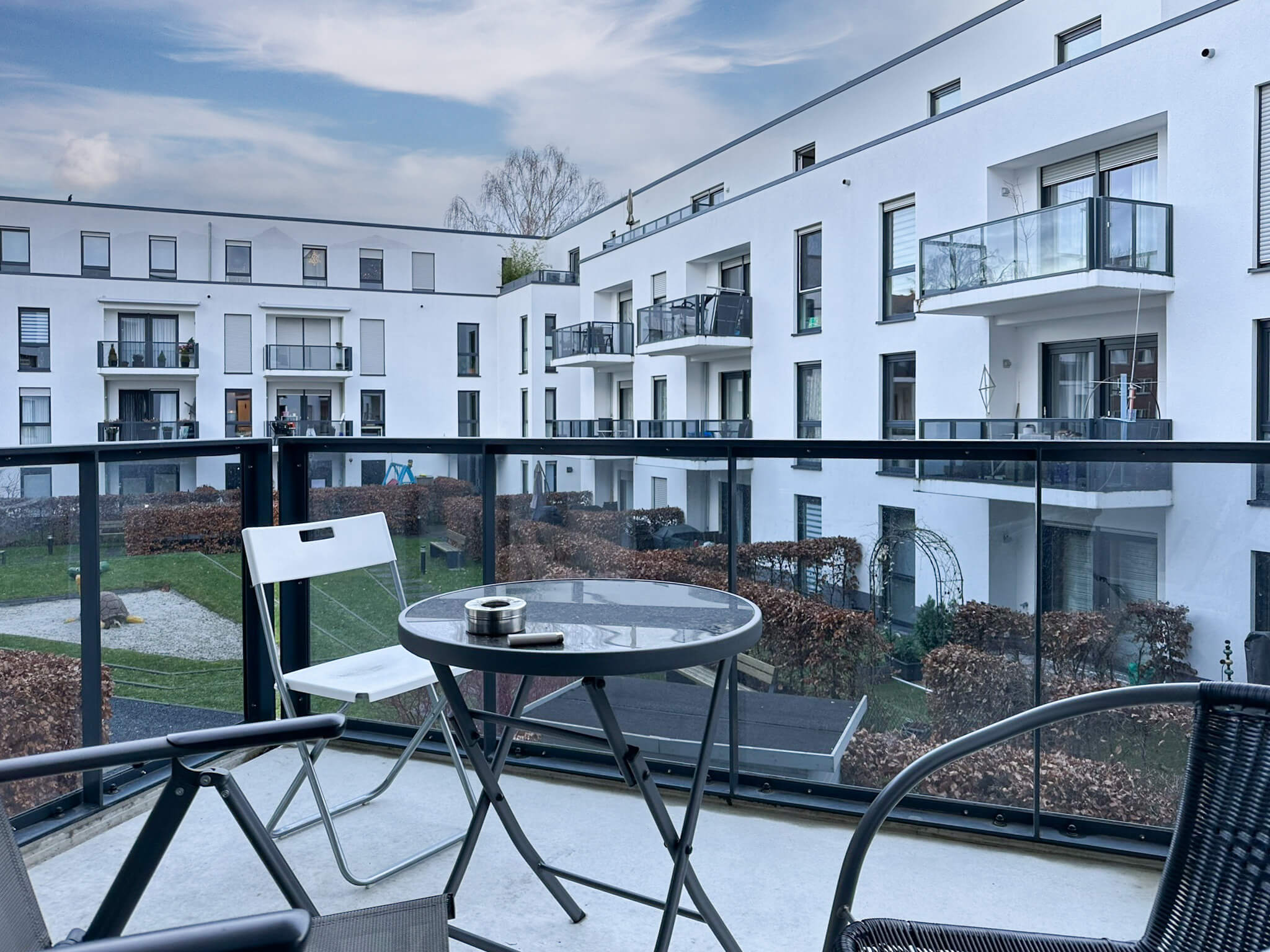 Balkon Möblierte Wohnung in Aachen Forst zu vermieten über Koch Immobilien - Ihr Immobilienmakler