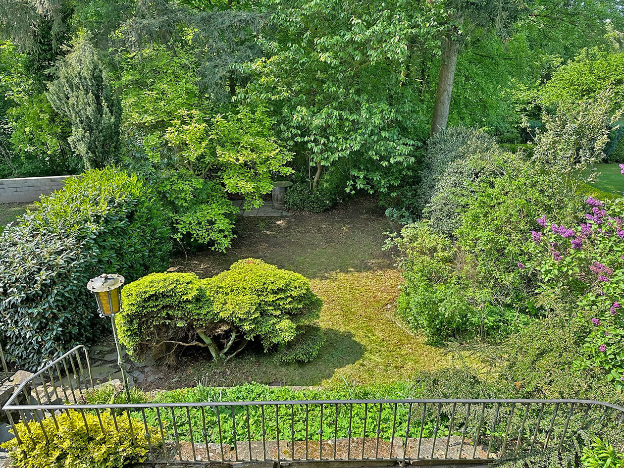 Garten Einfamilienhaus in Alsdorf Zopp über Immobilienmakler Koch zu verkaufen Baesweiler und Aachen!