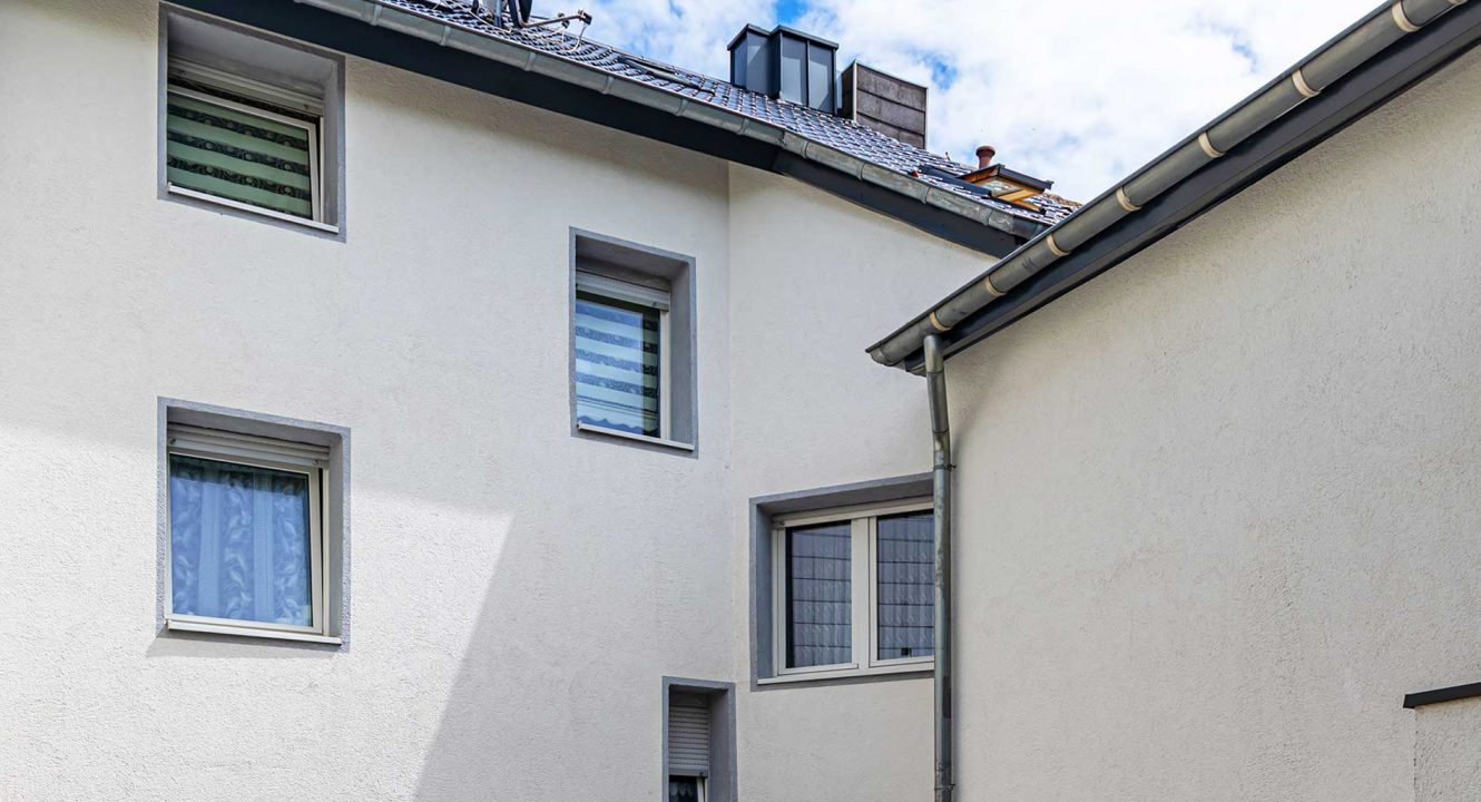 Rückansicht Zweifamilienhaus im Zentrum von Baesweiler zu verkaufen über Koch Immobilien