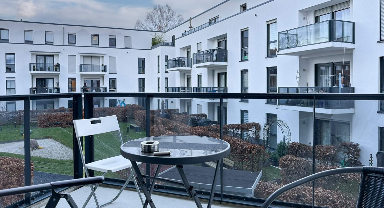 Balkon Möblierte Wohnung in Aachen Forst zu vermieten über Koch Immobilien - Ihr Immobilienmakler