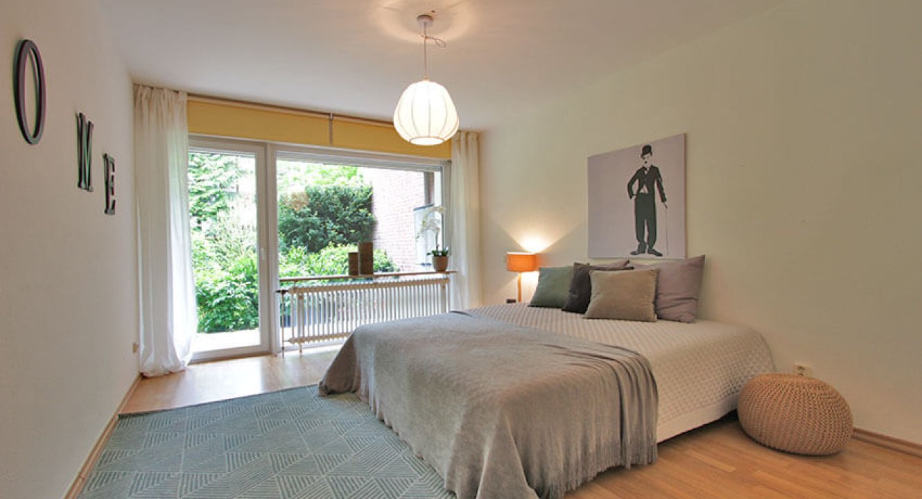 Schlafzimmer einer Mietwohnung in Aachen Forst!