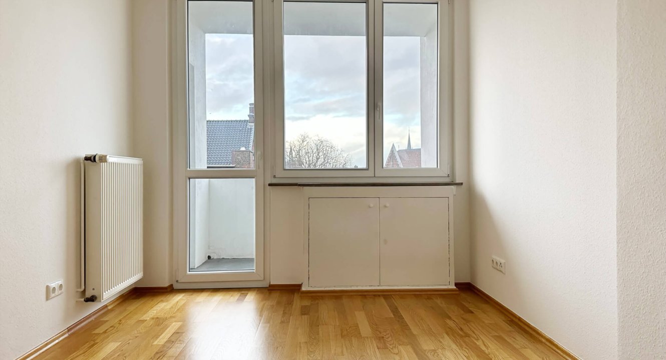 Schlafzimmer in Wohnung auf dem Karlsgraben in Aachen über Koch Immobilien zu vermieten!