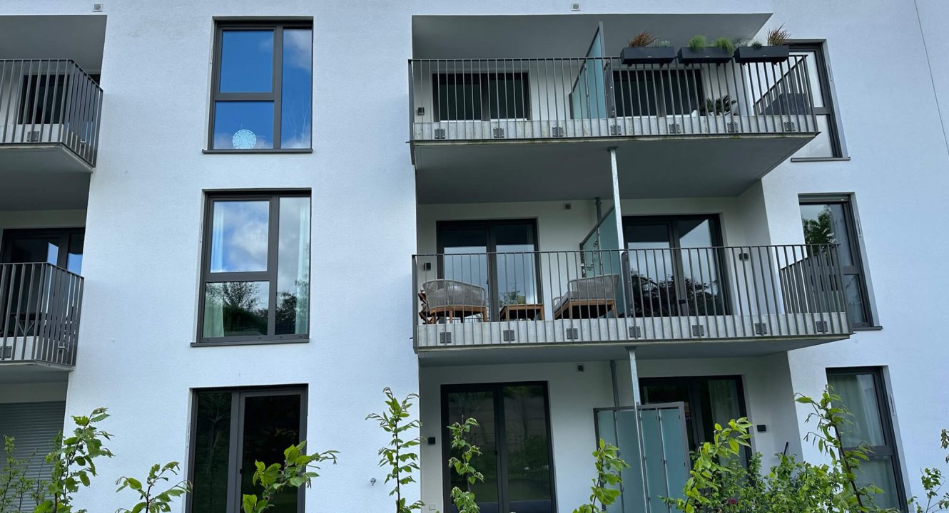Terrasse Neubau Wohnung Aachen-West Süsterfeldwinkel über Makler Koch Immobilien