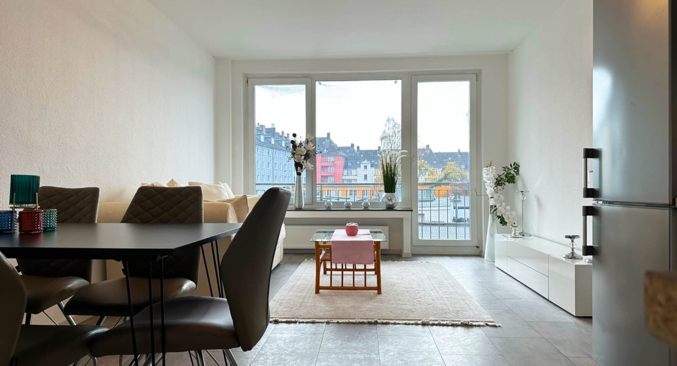 Essbereich in möblierter Wohnung Aachen auf der Peliserkerstraße über Koch Immobilien GmbH